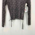 イッセイミヤケ ISSEY MIYAKE 総柄 シースルートップス パワーネット archive レディース JPN:2